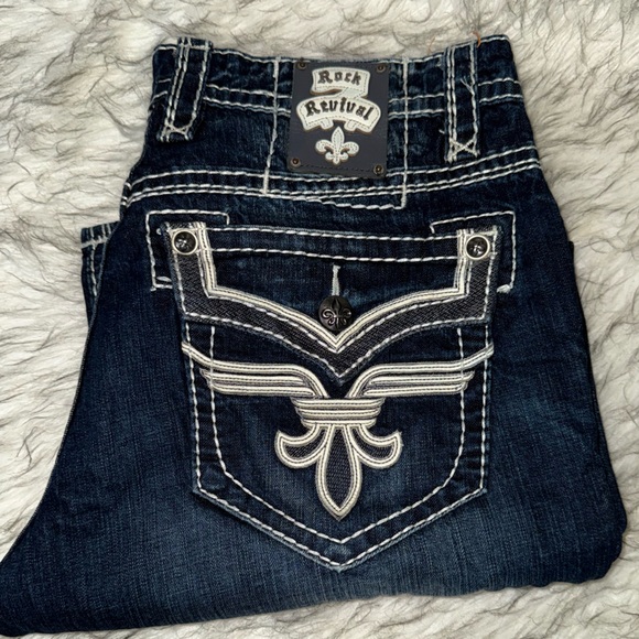 Rock Revival Size 38/32 Mens jeans - Picture 5 of 6